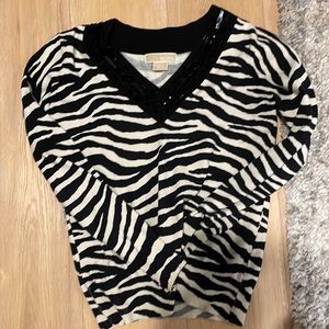 MICHAEL KORS zebra sweater